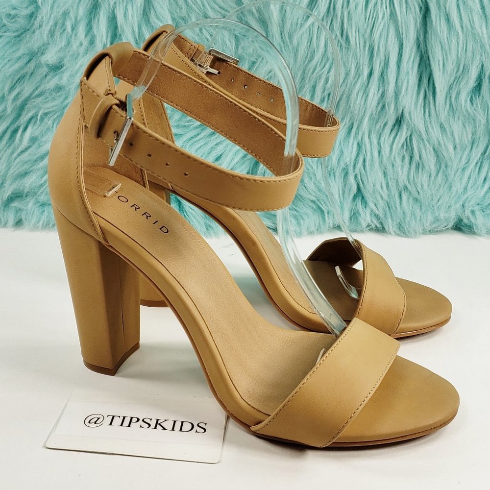 Torrid Staci Ankle Strap Heel Sandals Wide Width